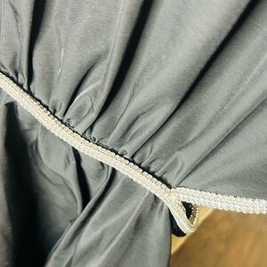 Wayf Black Formal Kids Dress with Silver Trim